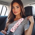 thumbnail image 2 of Uorisanigo Musical Character Piano Auto Seat Belt Cover Facecloth 2 Pieces Seat Belt Shoulder Strap Covers Comfortable Driving Seat Belt Cover Pad with All Cars and Backpacks, 2 of 7