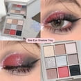thumbnail image 1 of Fiudx Ofertas Flash Del Día Nueve Colores Empalme Sombra De Ojos Brillante Plato Tejido Perla Avena Leche Asada 45G, 1 of 2