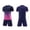 Navy, variant on Fnooota Boys Athletic Outfit Sets Size 14-16, Short Sleeve 2 Piece Basketball Summer Activewear Clothing Sets Light Blue Size 14-16