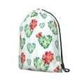 thumbnail image 2 of XMXT Unisex Drawstring Backpack for Women Men, Heart Cactus Floral Waterproof Gym Bag String Bags for Shopping Sport Travel, m, 2 of 8