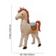 thumbnail image 3 of Globo inflable de caballo 53,5"x40,1" – Decoración de fiesta Dorado, Rojo, Beige, Marrón • Globo de plástico resistente de gran tamaño para eventos festivos, cumpleaños o decoraciones de boda, 3 of 7