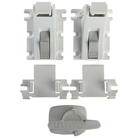UPC: 0786441933625 | KidCo Child Safety Adhesive Mount Magnet Lock Starter Set Child Safety Lock White
