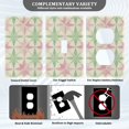 thumbnail image 3 of Yayeee Blank Wall Plate Cover 1-Gang 4.5"x2.7" Home Unused Decorative Outlet, Beige Symmetrical Stars, 3 of 7