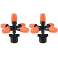 thumbnail image 1 of 1/2" Garden Sprinkler Drip Irrigation Nozzle 5 Head Misting Nozzles 360° Micro Irrigation System, 1 of 5