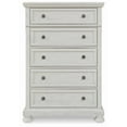 thumbnail image 3 of Ashley Furniture Robbinsdale 5-Drawer Wood Chest in Antiqued White, 3 of 4