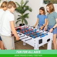 thumbnail image 3 of GoSports 48" Game Room Size Foosball Table - White Finish - Includes 4 Balls and 2 Cup Holders, 3 of 6