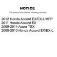 thumbnail image 2 of Transit Auto Front Rear Ceramic Pads and Coated Disc Brake Rotors Kit for Car Honda Accord Acura TSX KGA-101740, 2 of 8