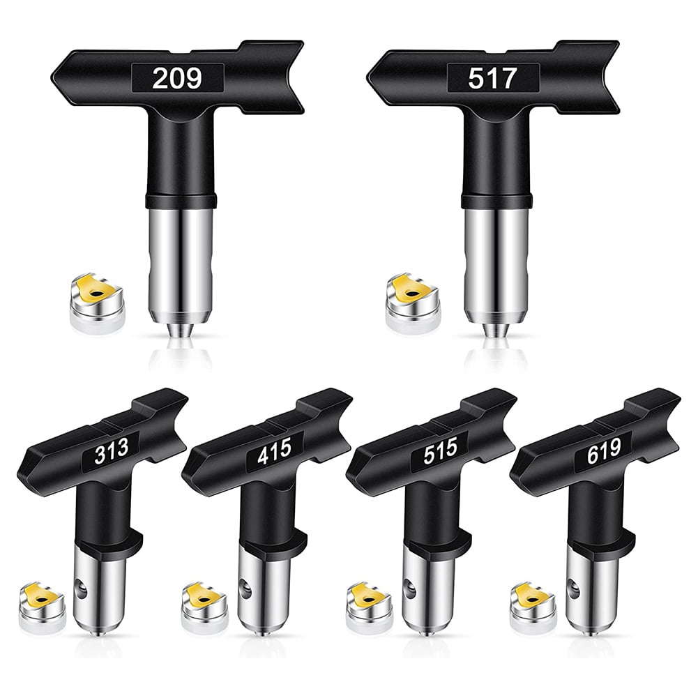 6Pcs Sprayer Tips with Seals, AirLess Spray Tip, for Most Spraying