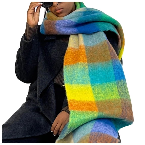 Landzoo One Winter Knit Scarf Hat And For Soft Warm Textured Cozy Design Cold Weather Soft Stylish Basic Scarf Hat & Gloves