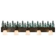thumbnail image 3 of Meyda Tiffany 178529 Tall Pines 5 Light 48" Wide Vanity Light - Timeless Bronze / Green, 3 of 5