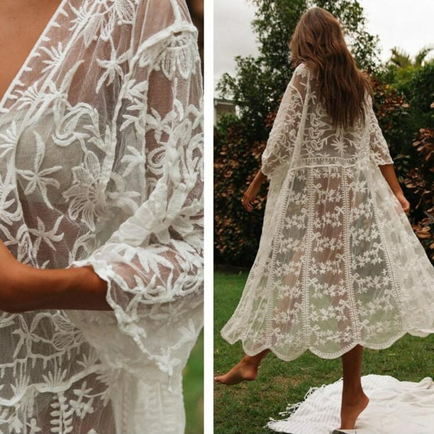 Womens lace cover best sale up