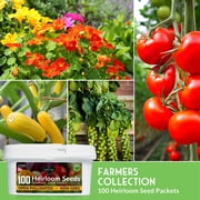 Farmer 100 Pack Vegetable Seeds - Full Sun Annual - Emergency SeedsVault