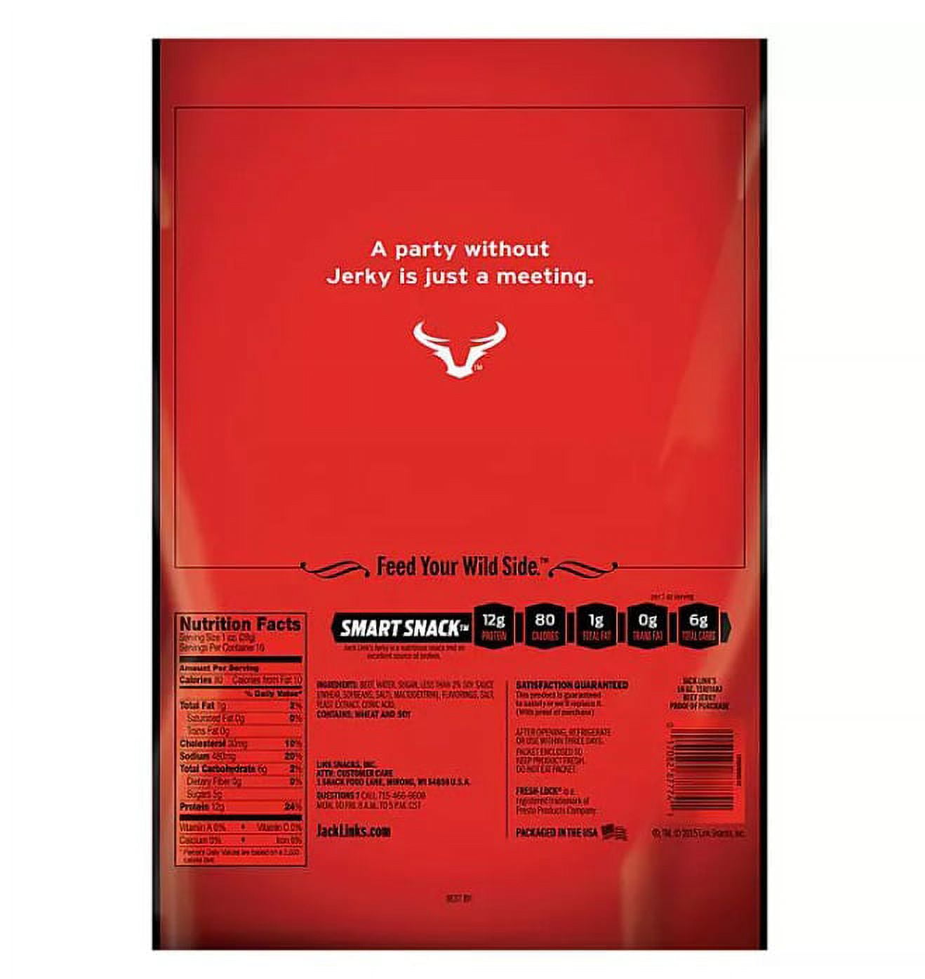 Jack Link's Teriyaki Beef Jerky (16 oz. bag)