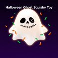 thumbnail image 3 of Halloween Ghost Squishy Toy with Stitched Smile Design, Single Piece, White, for Halloween Party Favors, Toy and Decoration, 3 of 3