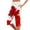 Red1, variant on Summer Casual Shorts for Women Canadian Maple Leaf Print Plus Size Elastic Waist Knee Length Comfortable Shorts Hawaiian Beach Vintage Split Five Point Pants Khaki XXL