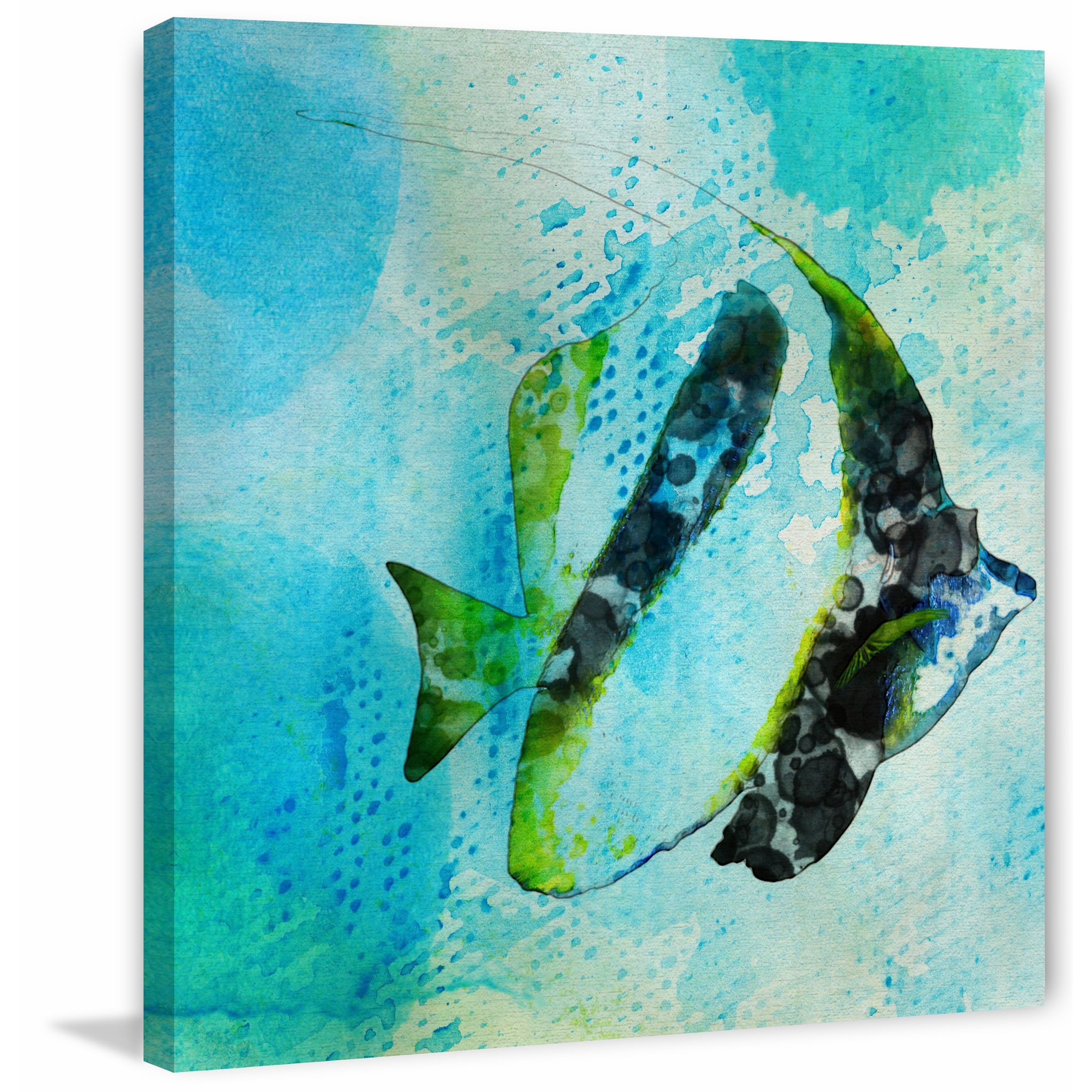 Moorish Idol Painting Print on Wrapped Canvas