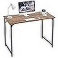 thumbnail image 2 of FDW Computer Desk Home Office Desk Gaming Desk Corner Writing Black Large 47â€L x 23â€W Student Art Modren Simple Style PC Wood and Metal Desk Workstation for Small Spaceï¼ŒVintage, 2 of 4