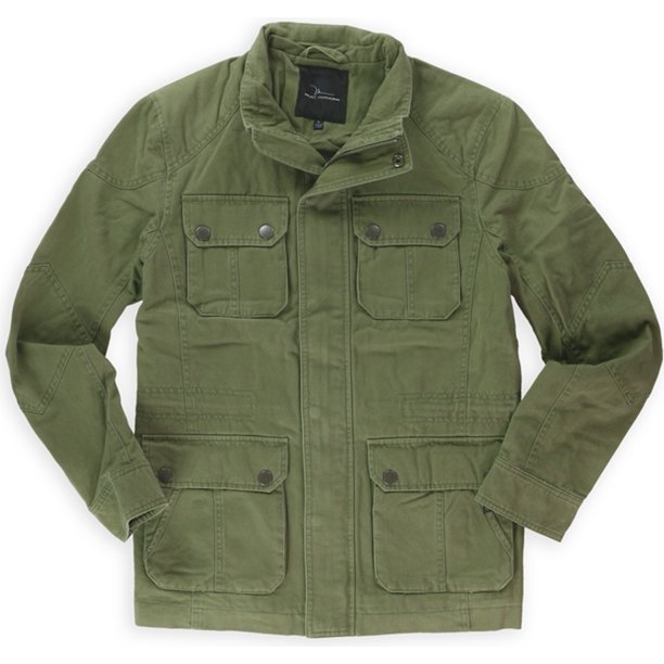 Marc Anthony - Chaqueta militar clásica para hombre, verde, mediana