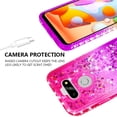 thumbnail image 5 of Case for LG Aristo 5/Phoenix 5/Tribute Monarch/Fortune 3/Risio 4/LG K31 Case with [Tempered Glass Screen Protector] SOGA Diamond Liquid Quicksand Cover Cute Girl Women Phone Case - Pink / Purple, 5 of 5