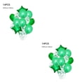thumbnail image 4 of Yuarrent 14 unidades/juego de globos de fiesta, vacaciones, bodas, fiestas de cumpleaños, globos decorativos de papel de aluminio, verde verde 2piezas Yuarrent CBP140044, 4 of 6