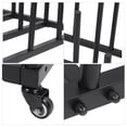 thumbnail image 3 of Vinyl Rolling Floor Rack, Vinyl Storage Cart Square Base Movable Stable  for Art Rooms, 3 of 8