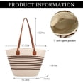 thumbnail image 3 of Kukuzhu Straw Beach Bag, Summer Woven Tote Bag Shoulder Handbag Straw Purses and Handbags for Women Vacation, 3 of 7