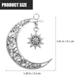 thumbnail image 4 of 10 piezas de dijes de aleación de sol y luna, colgantes de aleación, dijes de collar de luna y sol., 4 of 5