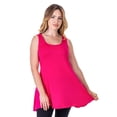 thumbnail image 4 of Womens Scoop Neck Flared Tank Top, 4 of 10