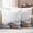 Orange Blue White, variant on Thanksgiving Pumpkin Outdoor Waterproof Pillow Covers, Fall Blue White Orange Plants Decorative Square Throw Pillowcase Sofa Cushion Sham for Patio/Couch/Chair, 16"x16" 2 Pack