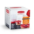 thumbnail image 4 of Rubbermaid Easy Find Vented Lids Food Storage Containers, 18-Piece Set, Racer Red, 4 of 6