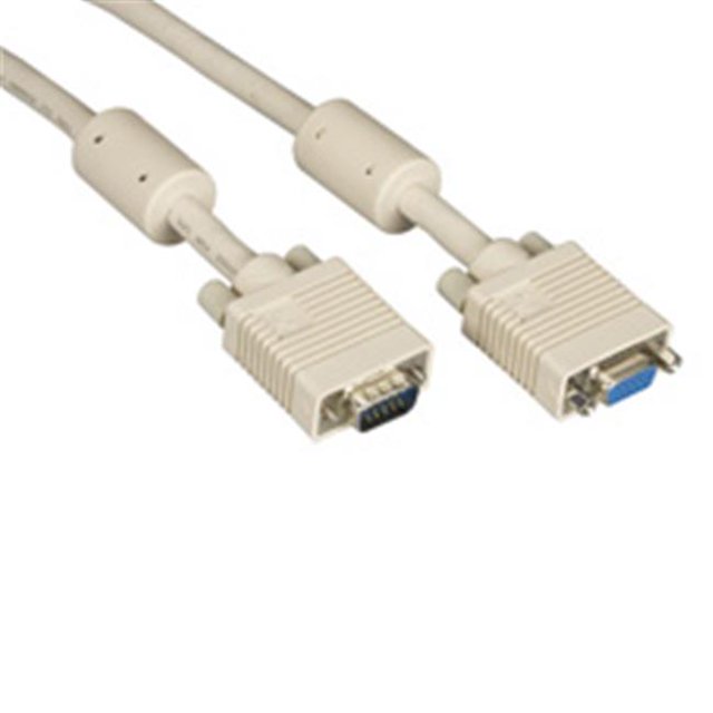 20 ft. VGA Video Cable with Ferrite Core, Male - Beige