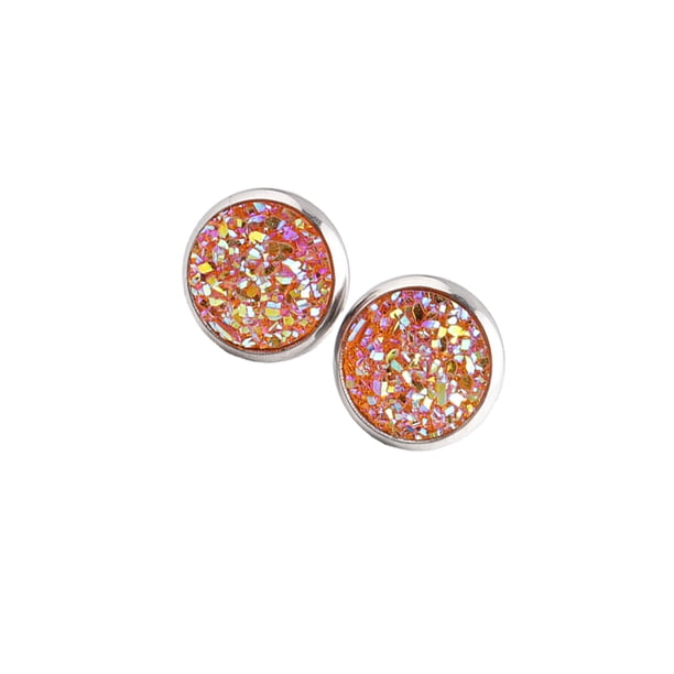 Qarigey 1 par de pendientes de tuerca de acero inoxidable para mujer, regalos para novias y madres, accesorio de joyería para celebración de compromiso Ropa, zapatos y accesorios Miscelánea tipo 10 Qarigey AP011021-10