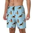 thumbnail image 2 of Uemuo German Shepherd Dog Pattern Mens Swim Trunks Quick Dry Board Shorts with Mesh Lining, Stretch Beach Shorts Quick Dry No-Chafing Board Shorts-XX-Large, 2 of 9