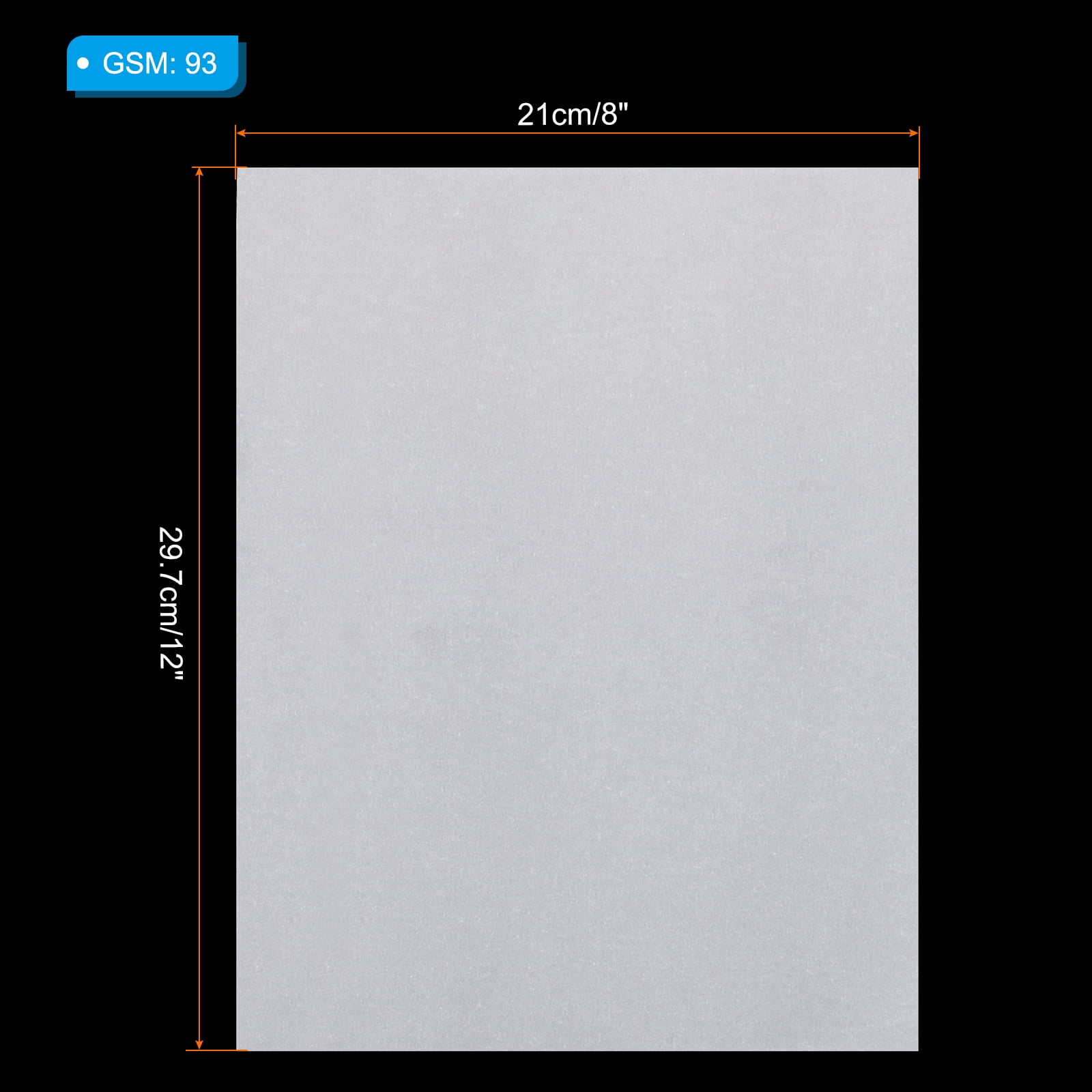 Uxcell Trace Paper, A4 Translucent Tracing Paper Pad 8" x 12" 93 GSM, White 100 Sheet