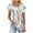 Y050#Green, variant on Ichuanyi Womens T Shirts Short Sleeve Tops Casual Printed Pleated Front Blouses Flowy Scooped Neck Summer Outfits Shirt Tops
