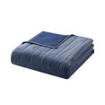 thumbnail image 3 of Mainstays Full/Queen Quilt - Navy Blue Corduroy, Reversible Bedding, 3 of 8