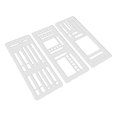thumbnail image 1 of WUSUOWEI Handmade Flexible Record Template, Set Of 3 Transparent Stencils Set, Drawing & Lettering Templates for Journaling, Calendar & Craft Supplies, Drafting Tools for Daily Planning, 1 of 9