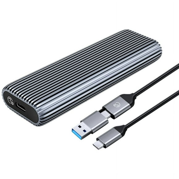 M.2 NVMe SSD Enclosure, 10Gbps Aluminum Tool-Free Case, Supports UASP, PCIe Type C, M Key Solid State Drive, Up to 4TB