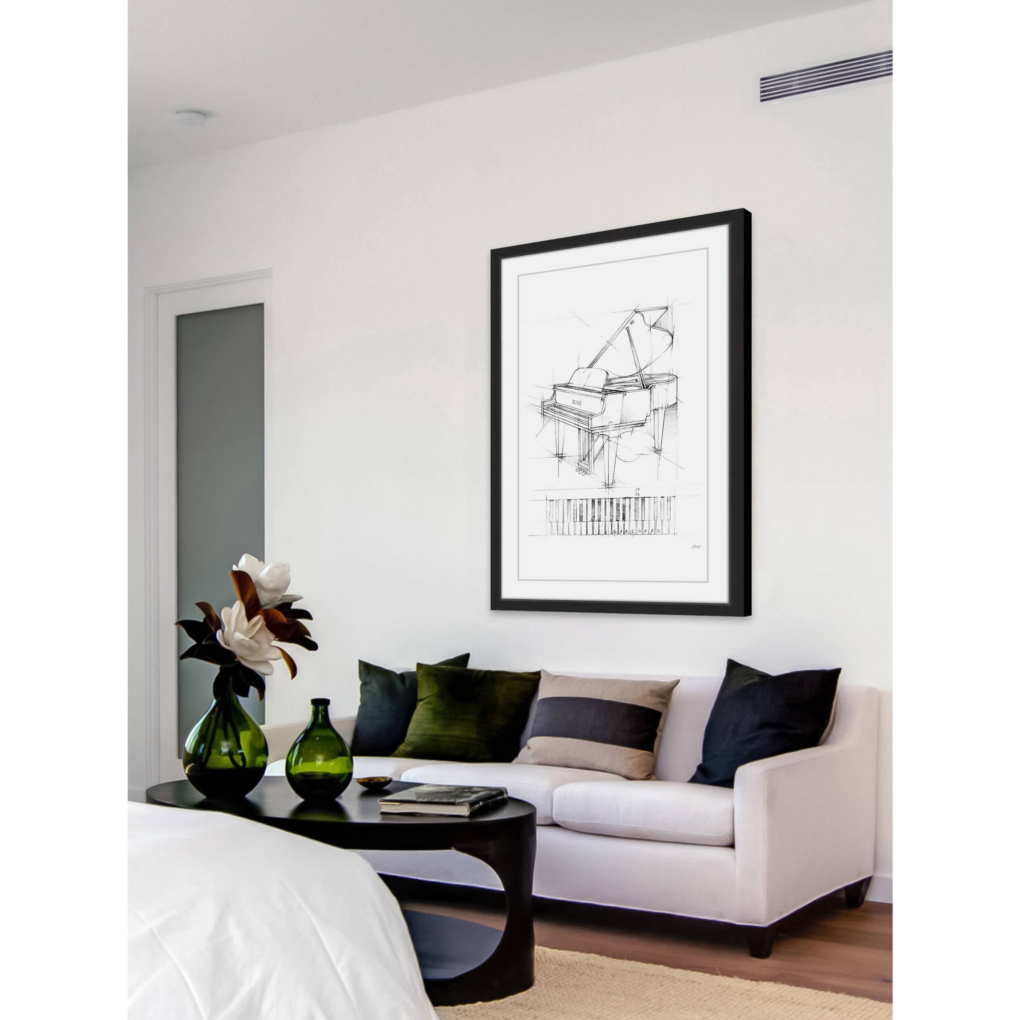 Marmont Hill "Piano Sketch I" Framed Painting Print