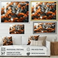 thumbnail image 4 of Designart "Coral Black Butterfly Fluttering beauty" Animals Canvas Print, 4 of 5