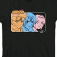 thumbnail image 2 of Naruto Classic One Color Headshots Crew Neck Short Sleeve Youth Black T-shirt-Small, 2 of 7
