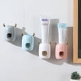 thumbnail image 3 of Plastic Toothpaste Dispenser Wall Mount For Home Toothpaste Squeezer Bathroom Accessories Dropshipping Punch\-Free Save Space 1pc Pink, 3 of 9