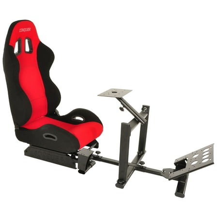 Conquer Racing Simulator Cockpit Driving Seat Reclinable with Gear Shifter (Best Racing Simulator Cockpit)