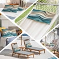 thumbnail image 5 of Teal Beige Ombre Body Pillow Cover, Pillowcase Protectors with Zipper, Breathable Decorative Throw Pillow Case Cover, Moire Modern Abstract Art Geometric Pillow Shams for Couch Sofa 24x36Inch, 5 of 8