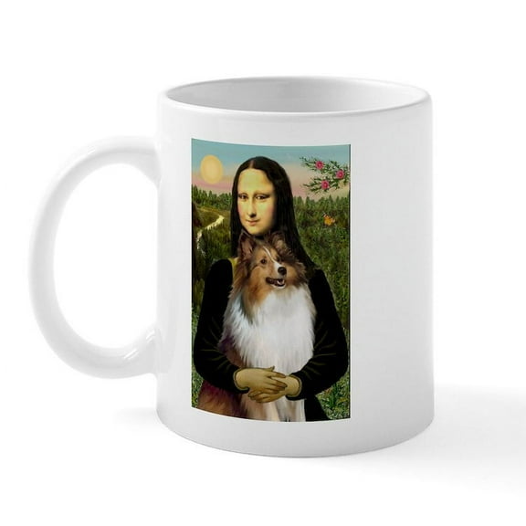CafePress - Mona's Sable Sheltie Mug - 11 oz Ceramic Mug - Novelty Coffee Tea Cup