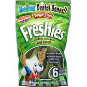 Waggin' Train 6ct Supreme Green Dental Chew Dog Treats