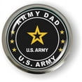 thumbnail image 2 of BestLicensePlateFrames - U.S. Army Dad 3D Domed CAR Emblem Badge Sticker Semi-Flexible Aluminum Bezel - Official U.S. Army Licensed Product, 2 of 6