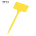 thumbnail image 3 of 100Pcs T Shape Plant Label Markers Nursery Potted Garden Label T Shape Plantsign Yellow 100Pcs, 3 of 9