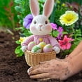 thumbnail image 6 of QuanTara Set of 4 Easter Yard Signs, Plastic Spring Garden Decor with Stakes, 9.64x4.72in Weatherproof Outdoor Lawn Ornaments for Easter Party Home Decor, Pink, 6 of 6