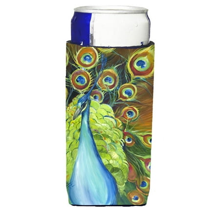 

Carolines Treasures JMK1150MUK Bling Peacock Ultra Beverage Insulators for slim cans Slim Can multicolor